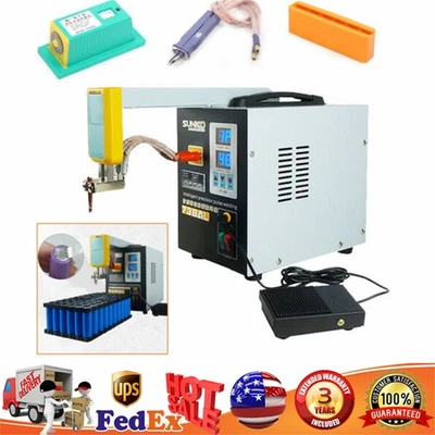 Soldadora de punto de pulso portátil máquina de soldadura para paquete de baterías SUNKKO 737G 50A-900A Foto 1 de 4