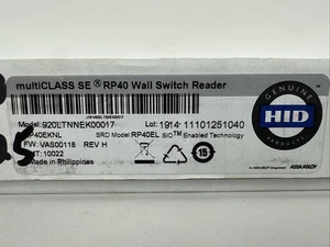 Nuovo lettore HID multiCLASS SE RP40 RP40EKNL iCLASS 920L RP40e 920LTNNEK00017 - Foto 1 di 2