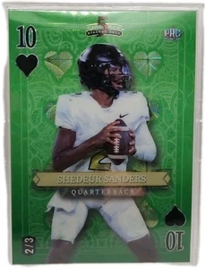 Shedeur Sanders Wild Card 5 Card Stack Deck 2/3 10 Of Hearts - Picture 1 of 2