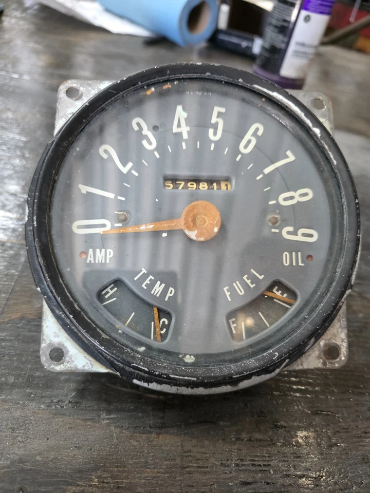 1948 1949 1950 Dodge грузовик спидометр с масляным усилителем температуры топлива oem, непроверенный - Изображение 1 из 4