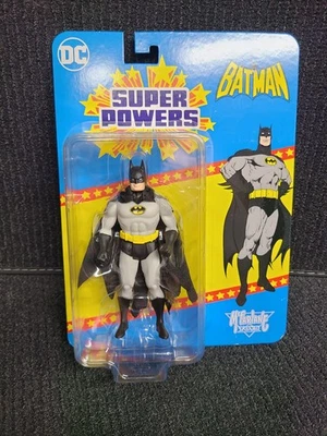Boneco de ação McFarlane DC Super Powers Batman preto e cinza 4,5 polegadas novo - Imagem 1 de 3