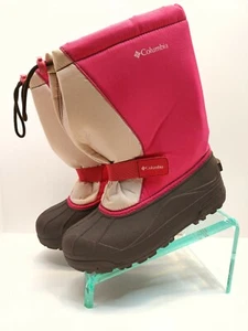 Women's Columbia Winter Boots Size 6 Slide On Insulated cold weather Pink - Picture 1 of 9