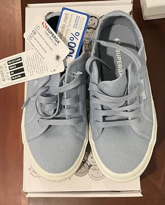 Zapatillas Clásicas Superga 2750 JCOT - Niño Pequeño Talla 13.5 EE. UU. / 31 UE - Azul Cielo Foto 1 de 4