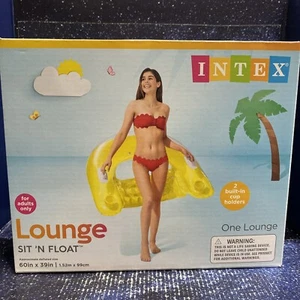 INTEX Sit 'N Float Inflatable Floating Swimming Pool Adult Lounge Chair - Picture 1 of 4