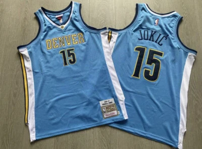 Camiseta retro de baloncesto azul Denver Nuggets Nikola Jokic Foto 1 de 4
