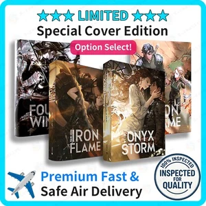 Onyx Storm & Empyrean (Korean) – Fourth Wing, Iron Flame Art Dust Jacket Limited - Picture 1 of 43