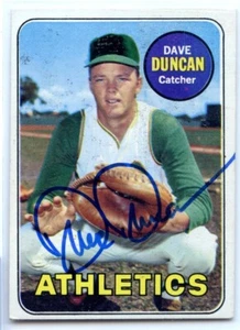 Dave Duncan signed autographed AUTO 1969 Topps card #68 A's - Picture 1 of 1