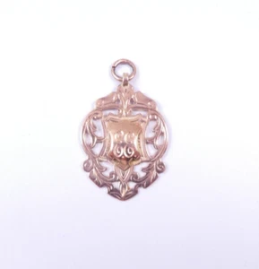 Medalla de oro rosa oro 9 quilates antigua Birmingham 1919 sello - Imagen 1 de 7