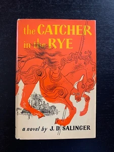 J. D. SALINGER - THE CATHER IN THE RYE - BOMC EDITION - DJ - EARLY PRINTING. - Picture 1 of 8