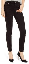 Saitex Edwin 10" Candice High Rise Women's Skinny Black Denim Jeans NWT 30