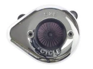 S&S 170-0719 Air Stinger Stealth Air Cleaner Kit Chrome - 08-16 Harley Touring - Foto 1 di 5