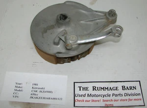 REAR BRAKE HUB ASSEMBLY ---------------------- 1981 KAWASAKI 650 CSR KZ650H - Picture 1 of 2