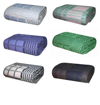 💥Wolldecke aus Schurwolle🐑,Schafwolle🐑,Wolle Decke,OHNE FRANSE💥 auch Militär - Bild 1 von 2