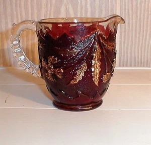 EAPG *** RUBY STAINED = CREAMER = DELAWARE = VERY RARE - Picture 1 of 6