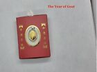 9999 Pure 24K Gold  **  Goat  **  Charm Pendant with Sterling Silver Frame