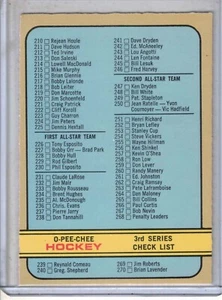 1972-73 OPC O-Pee-Chee 3rd Series unmarked checklist original card #334 NM- RARE - Picture 1 of 2
