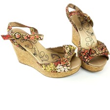 mudd floral sandals