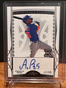 2022 Leaf Trinity Baseball Alexander Alex Ramirez Auto /99