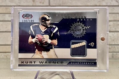 2002 Pacific Heads Update Kurt Warner /185 Game Worn Patch eBay 1/1! ULTRA RARE! - Image 1 of 3