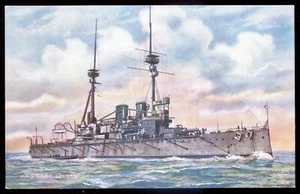 BRITISH MILITARY Postcard 1910s HMS LORD NELSON Navy Battleship by Tuck - Picture 1 of 2