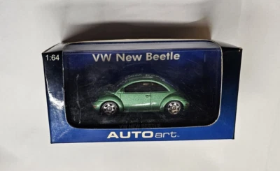 Autoart, Volkswagen Escarabajo Nuevo, Escala 1/64 NiB Foto 1 de 4