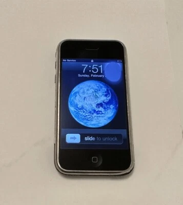 Apple iPhone 1st Generation - 8GB - Black (AT&T) A1203 (GSM) C78 - Image 1 of 4