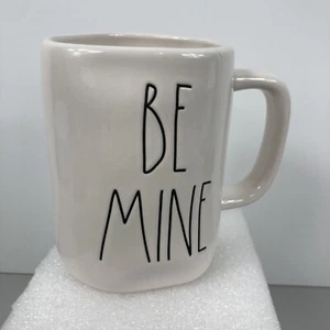 Rae Dunn Be Mine Coffee Mug Cup Valentine's Day Heart 2-Sided Magenta Artisan - Picture 1 of 16