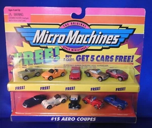 Galoob Micro Machines #15 Aero Coupes 65100 Buy 5 Get 5 Cars Edition 1997 NEW! - Picture 1 of 3