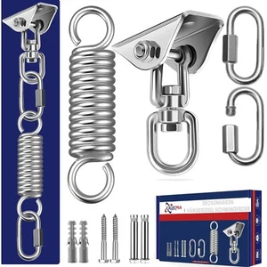 Ceiling Hook Hanging Chair Swing Spring up to 450 kg - 360° Rotating Ceiling ... - Bild 1 von 2