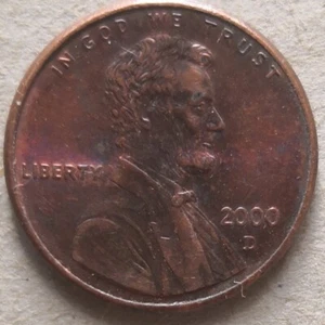 USA 2000 D 1 Cent coin - Picture 1 of 2