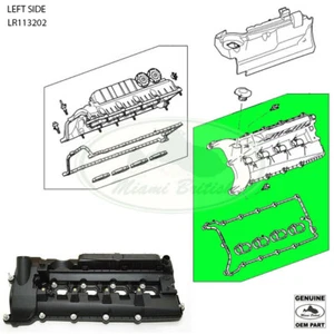 LAND ROVER CAMSHAFT COVER LEFT RANGE SPORT LR4 RANGE 5.0L LR113202 OEM - Picture 1 of 1