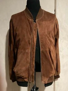 R P SUEDE JACKET / MEDIUM / BROWN RUST / NEW / CRAFTED IN USA - Picture 1 of 4