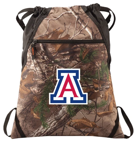 Arizona Wildcats Camo Cinch Pack REALTREE University of Arizona Drawstring Bag Cover