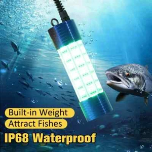 LED High Power 150W Unterwasser Angeln Lampe Meeresangeln Fischfinder Leuchten - Bild 1 von 14