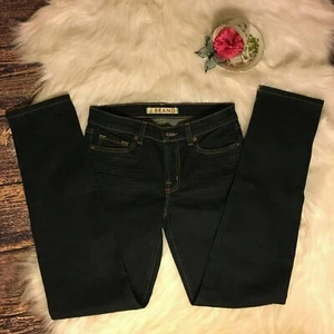Pantalones de mezclilla elásticos de tiro medio marca J pierna de cigarrillo tiro oscuro para mujer 27 informales 814C012 - Imagen 1 de 7