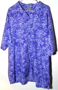 Men's Purple Hawaiian Shirt by Daniel Cremieux in Size XXL (FREE SHIPPING!) - Picture 1 of 7