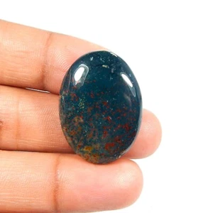 Natural Red Green Bloodstone Gemstone Oval Shape Loose Cabochon 39 Cts #7724 - Picture 1 of 7