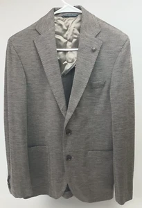 Jack Victor Braun Hartford SPJ 100% Wolle Fischgrät Blazer Loro Piana Größe 38 R - Bild 1 von 8