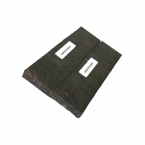 2 Pair,Gaboon Ebony Knife Handle Turning Lumber Blank Bookmatched 5"x1-1/2"x3/8" - Picture 1 of 4