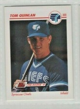 1991 Line Drive Pre-Rookie AAA #514 Tom Quinlan Syracuse Chiefs Rookie Card
