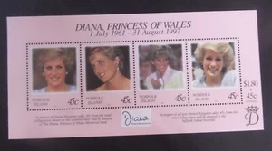 Norfolk Island 1997 Lady Diana Commemoration MS MS275 MNH UM unmounted mint - Imagen 1 de 1
