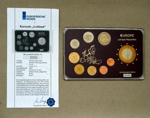 Kurssatz Lettland, Probemünzen mit Sondermünze *Nr. 2 - Bild 1 von 2