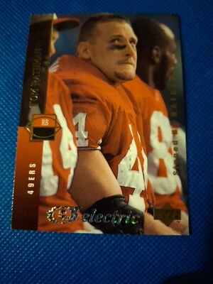 1994 TOM RATHMAN UPPER DECK ELECTRIC NFL CARD #85 SF 49ERS RAIDERS NEBRASKA - Image 1 of 2