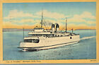 Vintage Postcard Cuty Of Petoskey Michigan State Ferry