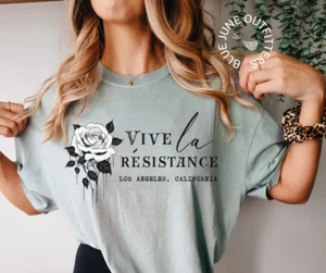 Camiseta de apoyo a protestas Vive La Résistance Los Angeles | Apoyo a inmigración unisex - Imagen 1 de 11