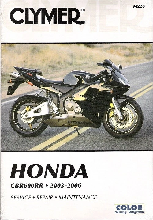 2003-2006 Honda CBR600 600RR CBR600RR CBR 600 Clymer manual de serviço de reparo M220 - Imagem 1 de 1