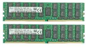 128GB 2x 64GB 4DRx4 2400T Dell Poweredge R430 R630 R730 R830 ECC Server Memory - Picture 1 of 1