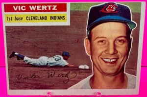 1956 Topps Baseball Card Vic Wertz Grey Back #300 VG Range BV$30 NP - Picture 1 of 2