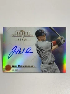 2014 Topps Tribute Auto Blue /50 WILL MIDDLEBROOKS #TA-WMI Autograph - Picture 1 of 3