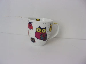 Konitz  Ceramic Multi Color Owl  12oz. Mug - Picture 1 of 6